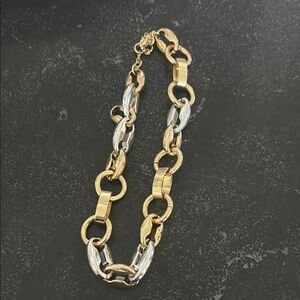 J. Crew Gold and Silver Link Necklace